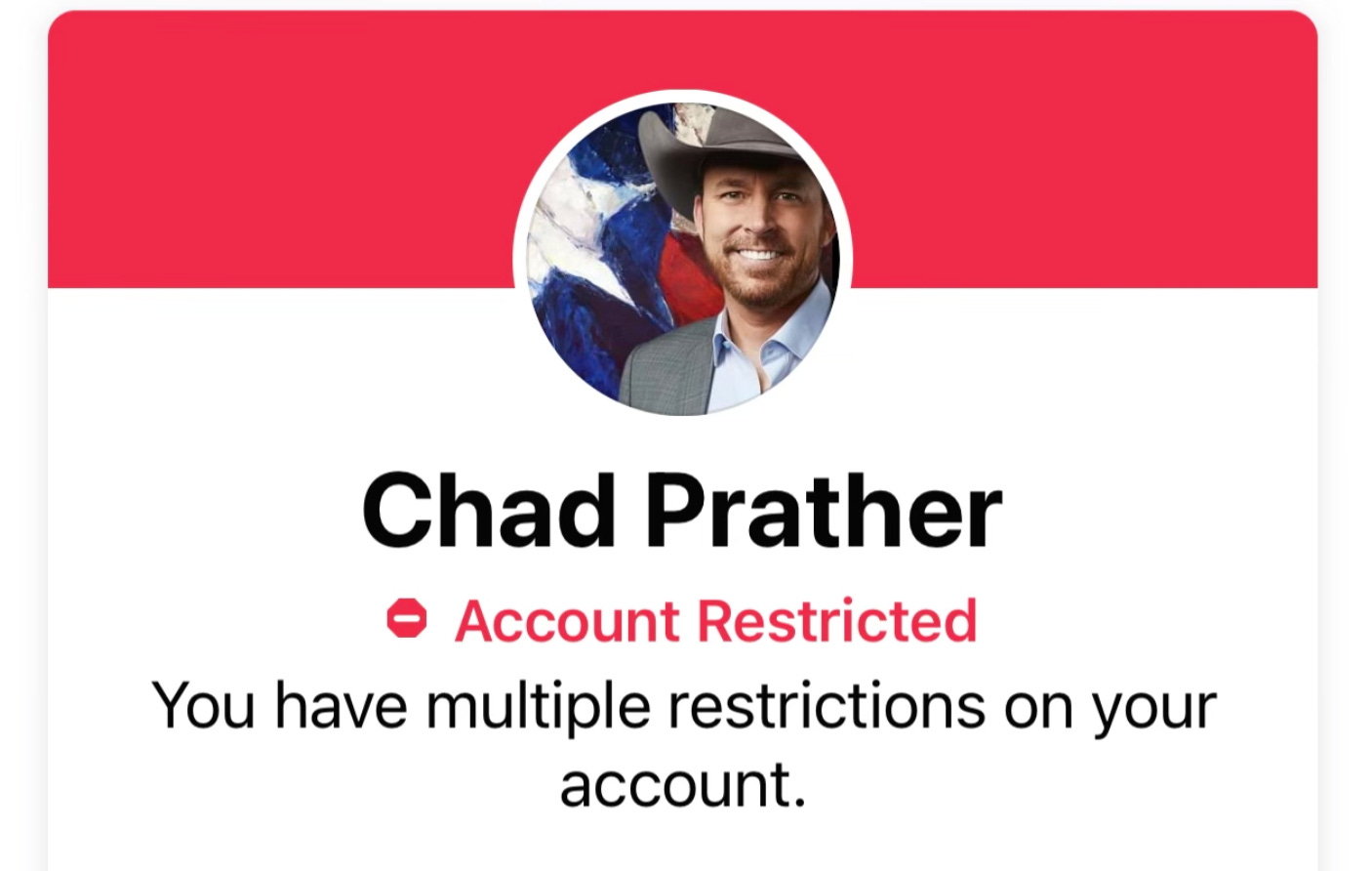 Gubernatorial Candidate Chad Prather Sentenced to Facebook Jail - Texas  Scorecard