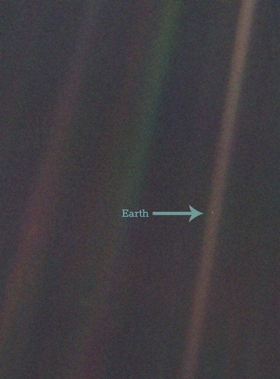 An Early Draft of Carl Sagan&#39;s Famous &#39;Pale Blue Dot&#39; Quote - The Atlantic