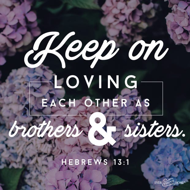 keep on loving each other...