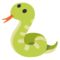 Snake on Google Noto Color Emoji 