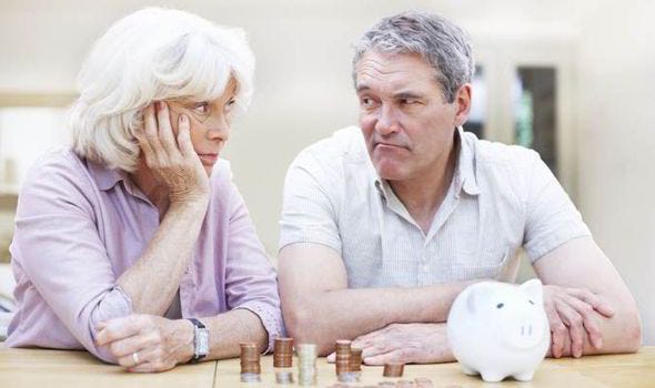 Pensioners with no empty piggy pot