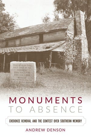 Monuments to Absence Book Cover by Andrew Denson