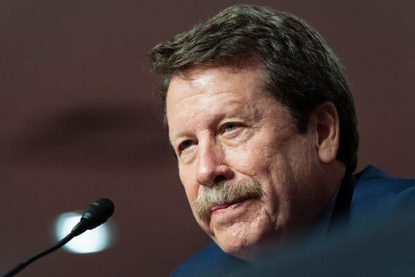 Dr. Robert Califf, President Biden’s nominee to lead the F.D.A., testified before the Senate Committee on Health, Education, Labor and Pensions in December.