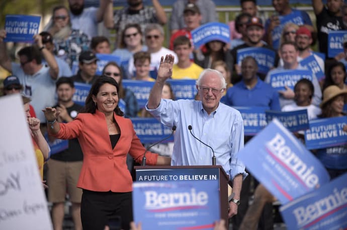 During the last presidential election, Gabbard had supported Bernie Sanders over Hillary Clinton. 