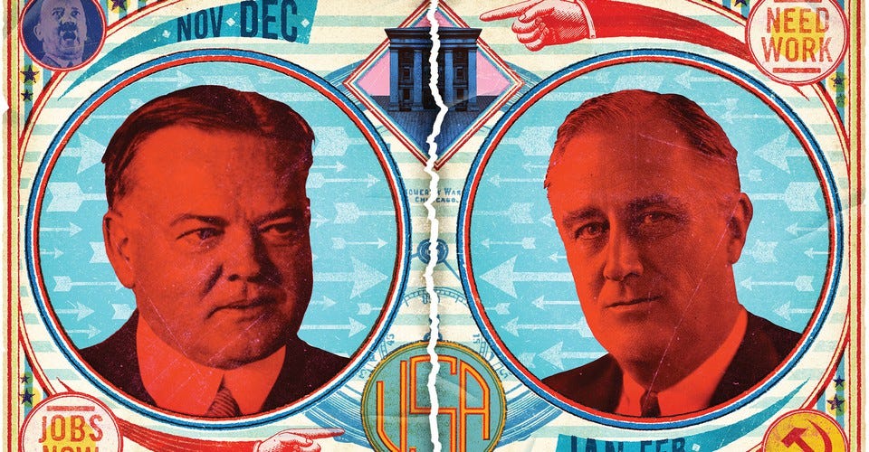 FDR and Herbert Hoover's Fight Over the New Deal - The Atlantic
