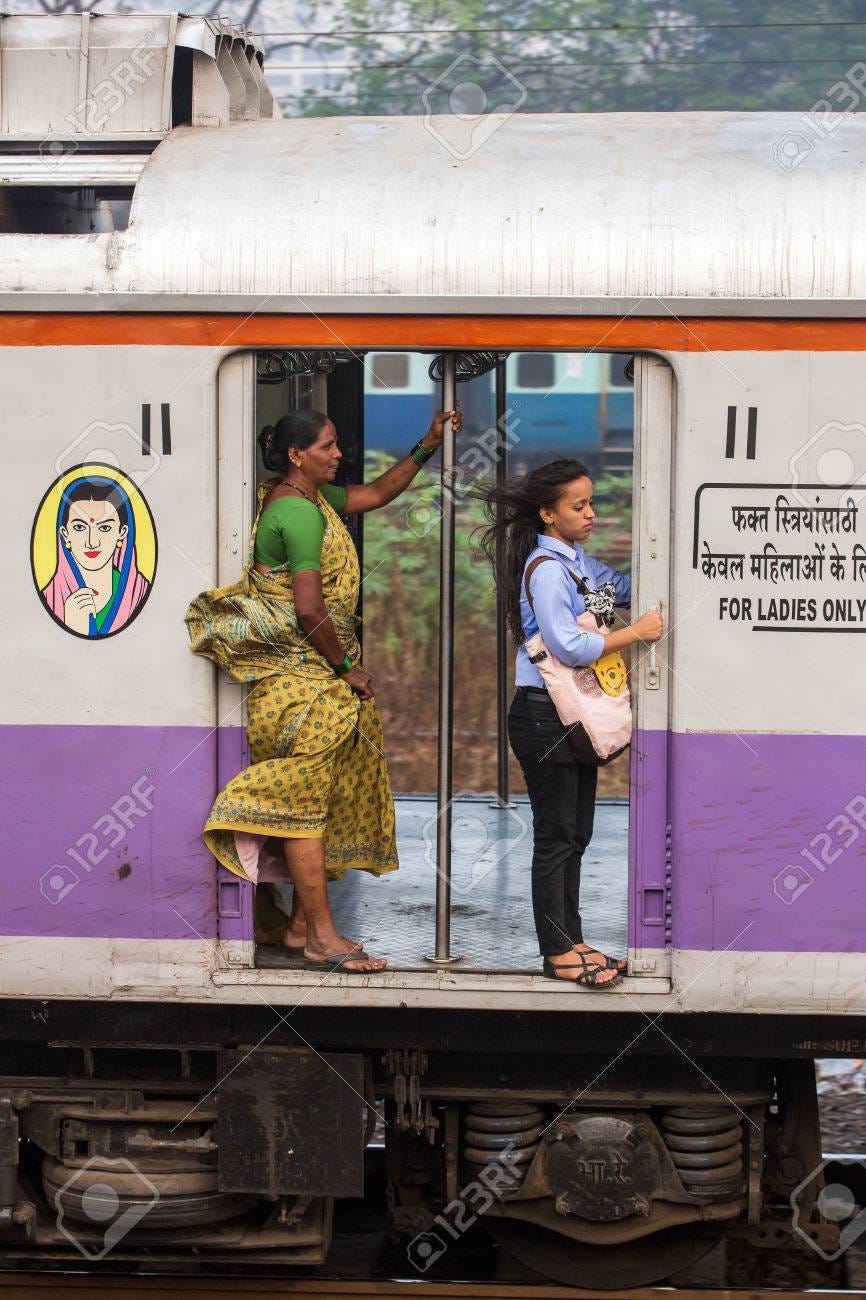 Mumbai, India - February 29, 2016: Unidentified Women Traveling Via  Suburban Train In Ladies Only Carriage In Mumbai, India. Stock Photo,  Picture And Royalty Free Image. Image 58570748.