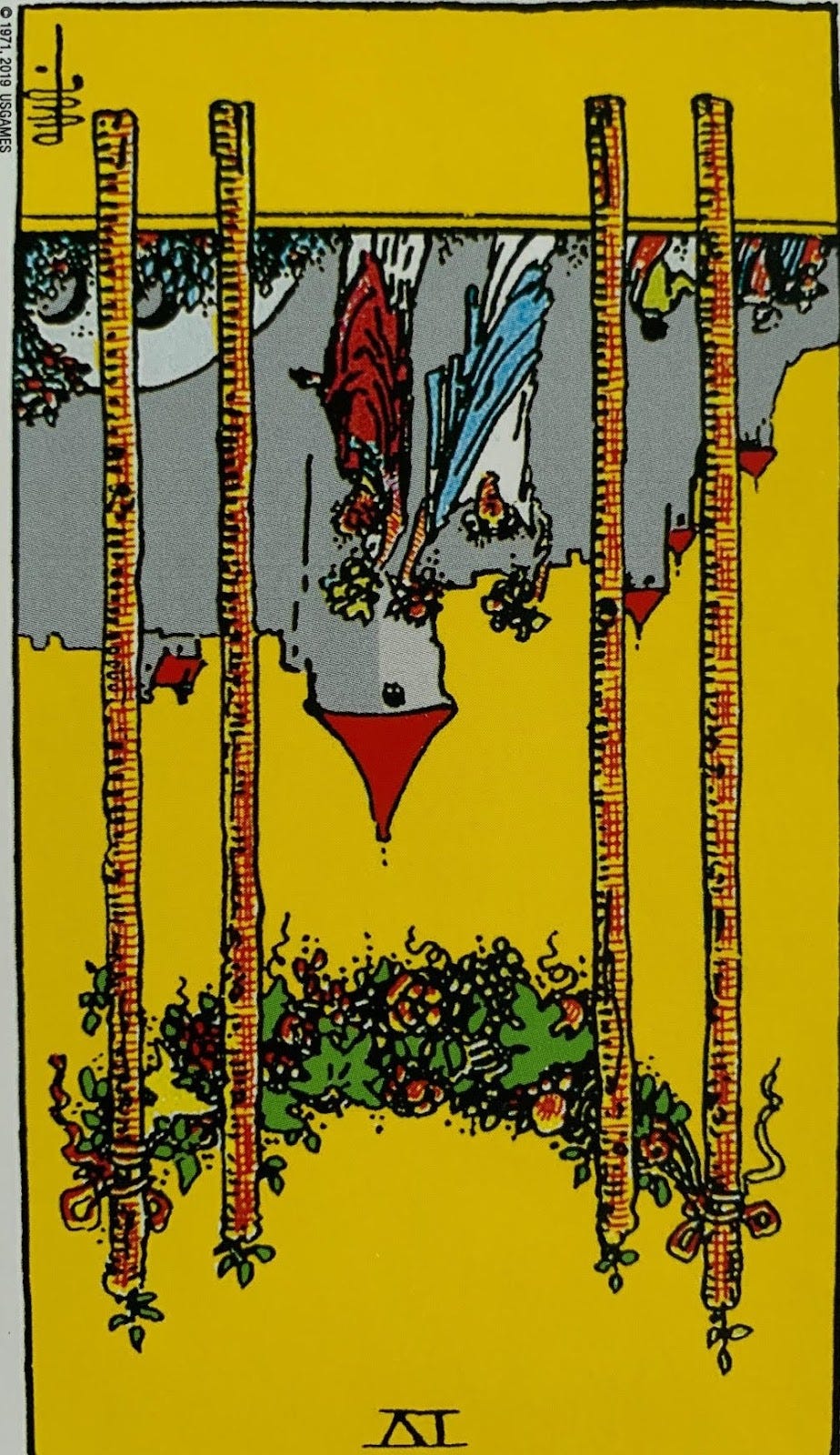 Four of Wands reversed InsideOut Ultimate