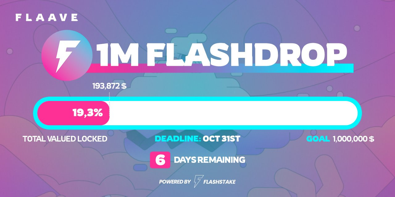 20% progress on the Flashdrop