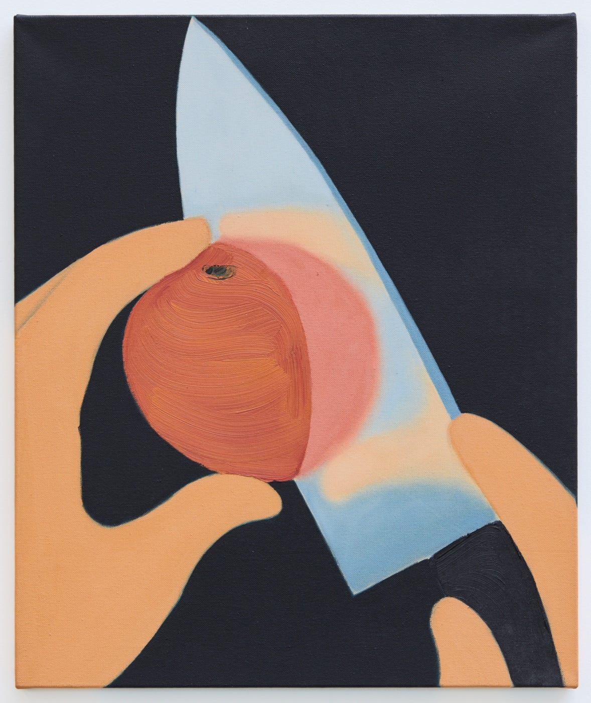 Sharp, 2016, oil on canvas, 21 3/4 × 18 inches