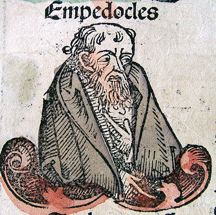 Illustration of Empedocles