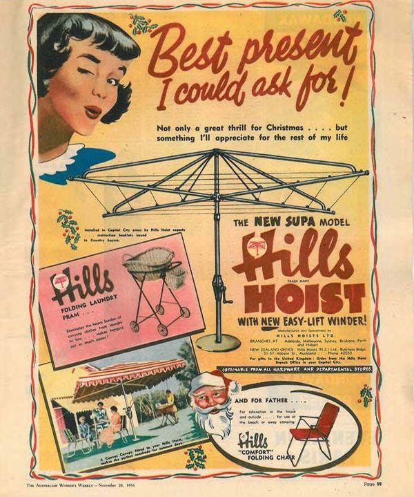 Hills Hoist poster ad