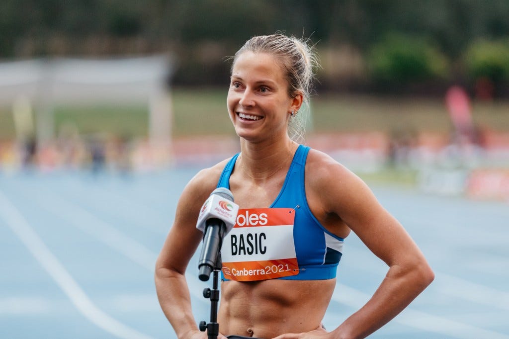 Hana Basic is headed to Tokyo. Sourced: Athletics Australia