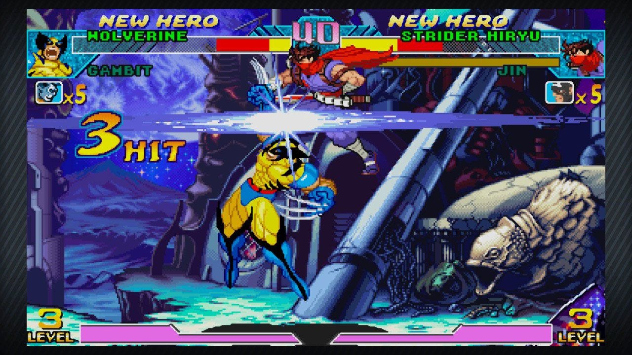 Several years ago, I went to a gaming arcade where I played a title called "Marvel vs Capcom". 

I picked Wolverine. 

Mind you, I had never played the game before, so I did what any sane kid in my po