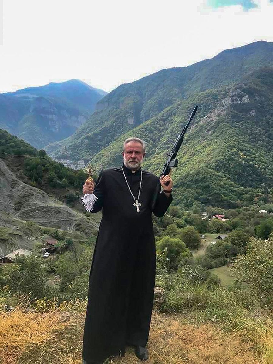 TurcaTerca on Twitter: "@A_Melikishvili A priest with a gun. No more to  say." / Twitter