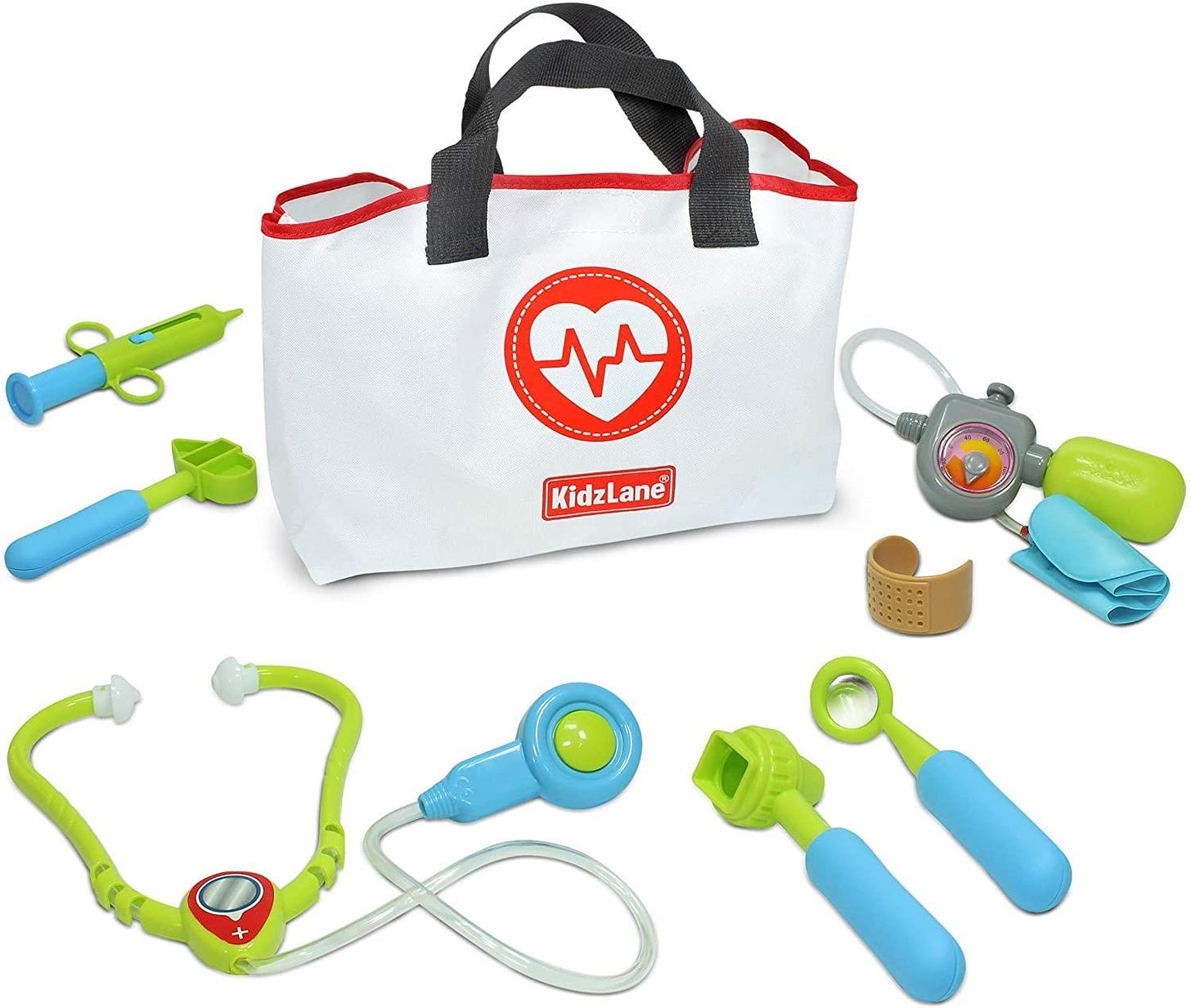 Amazon.com: Kidzlane Play Doctor Kit for Kids and Toddlers - Kids Doctor  Play Set - 7 Piece Dr Set with Medical Storage Bag and Electronic  Stethoscope for Kids - Ages 3+ : Toys &amp; Games