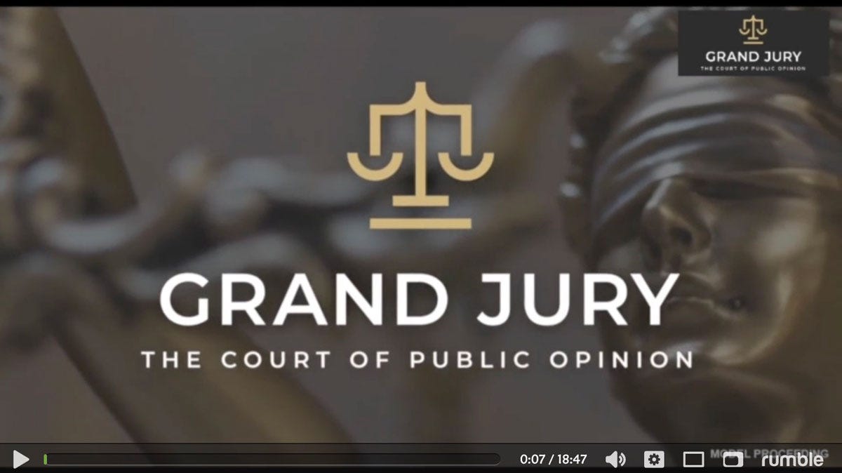 Grand Jury: Opening Statement, Dr. Reiner Fuellmich
