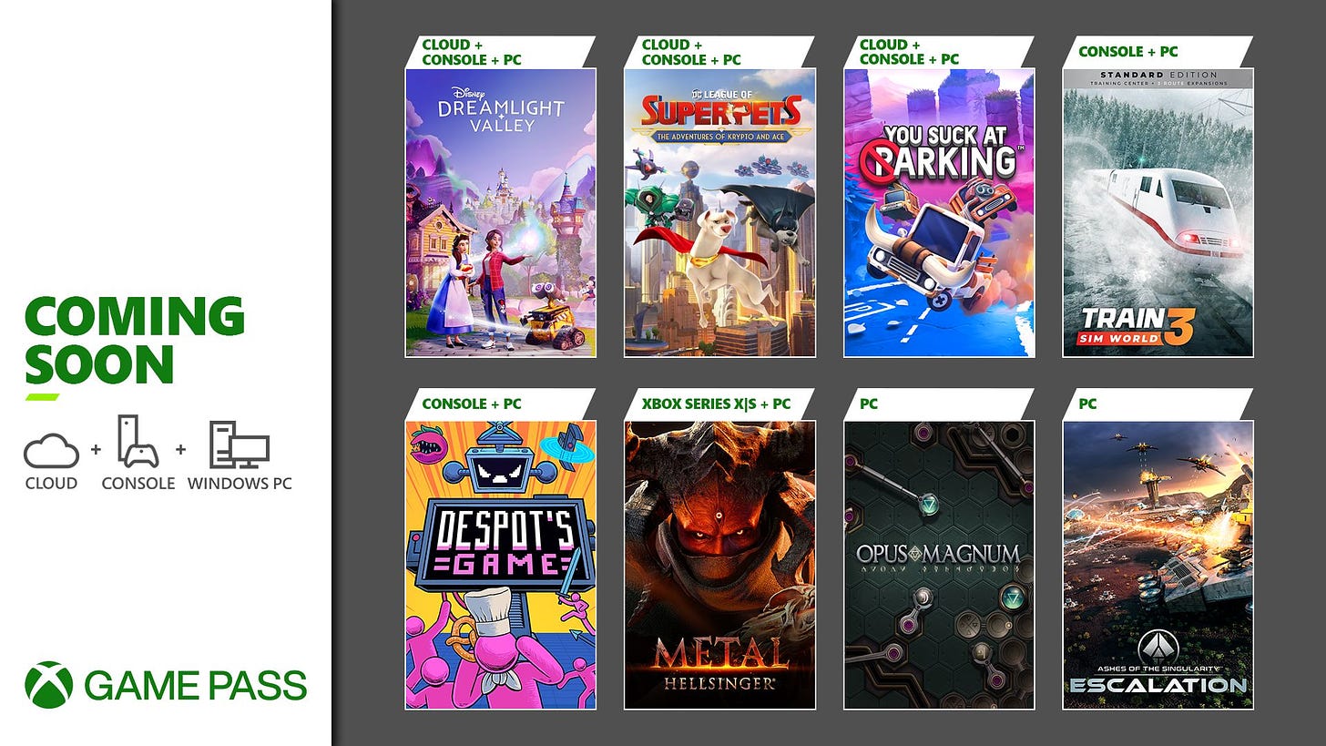 Xbox Game Pass September 2022 games