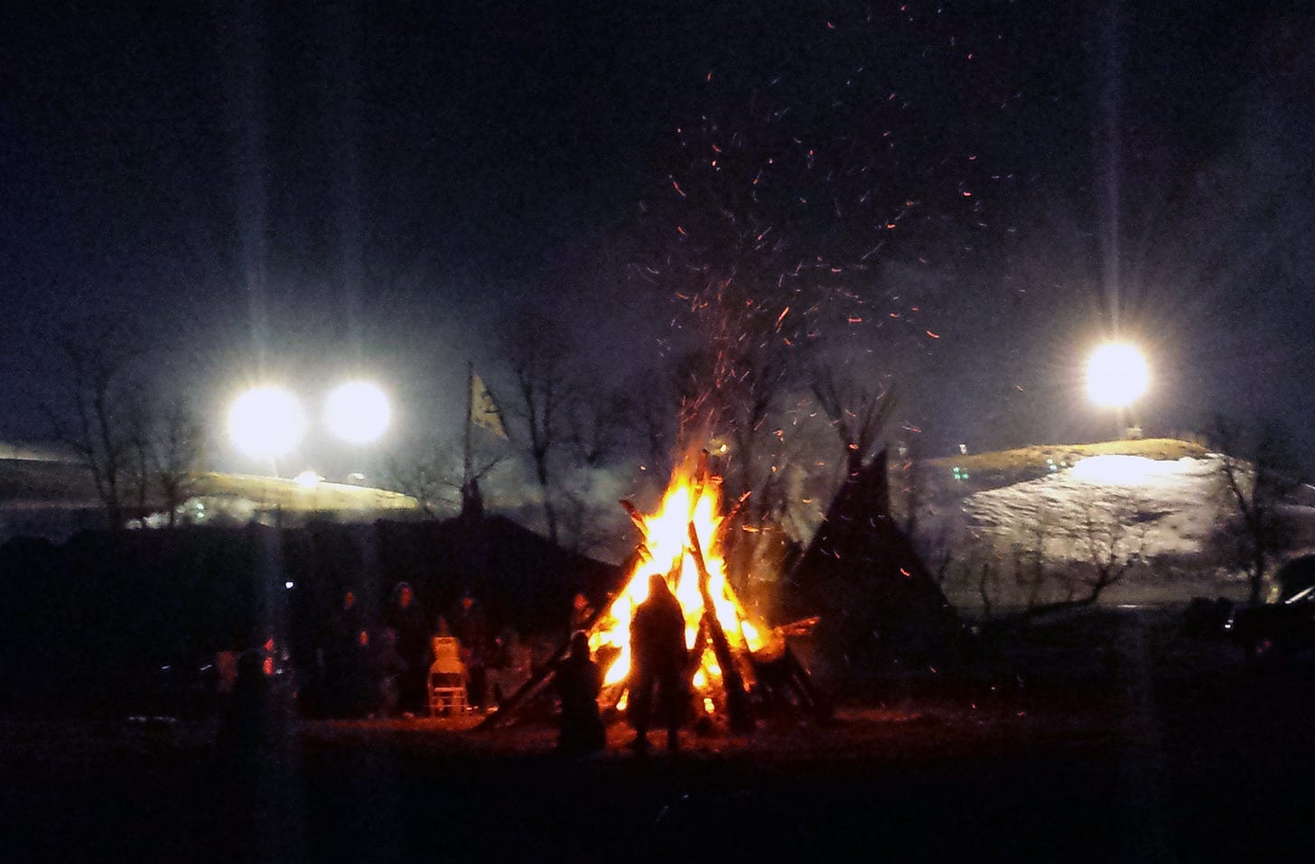 Max Mogren Standing Rock Bonfire