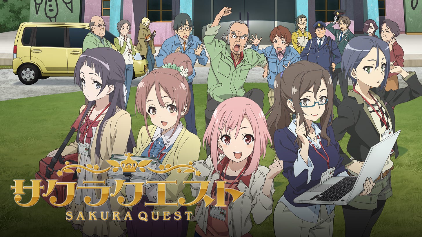 Watch Sakura Quest Sub & Dub | Action/Adventure, Comedy, Slice of ...