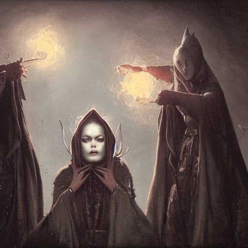 three witches chanting