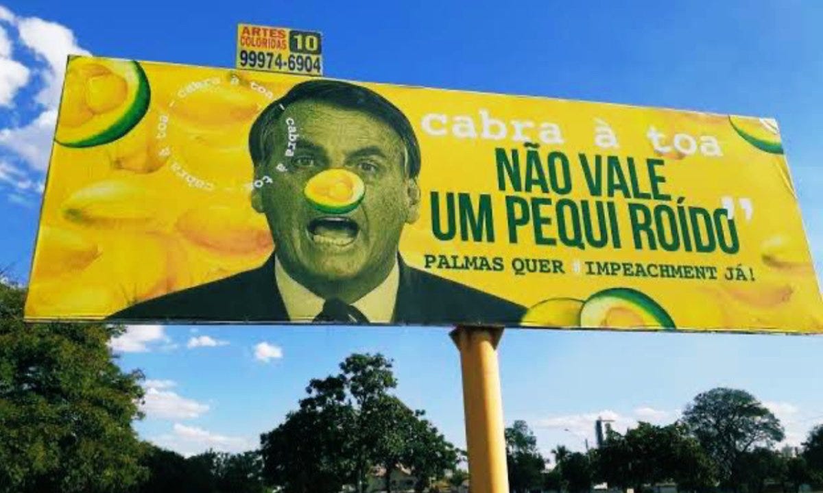 Pequi roído': Sociólogo que fez outdoor contra Bolsonaro pede ao STJ para  trancar inquérito - CartaCapital