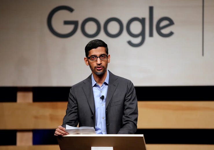 El CEO de Google, Sundar Pichai, dijo a algunos equipos que cambiaran de marcha y trabajaran en el desarrollo de productos de inteligencia artificial, informó The New York Times. Brandon Wade/Reuters