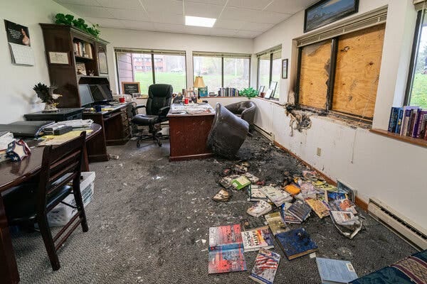 A Molotov cocktail was thrown through a window of the Wisconsin Family Action office on Sunday, officials said.