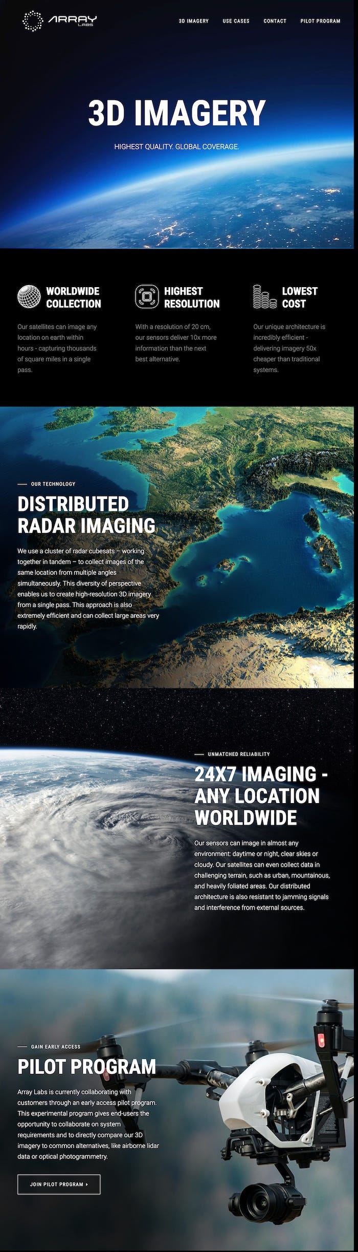 Array Labs - 3d imaging from space