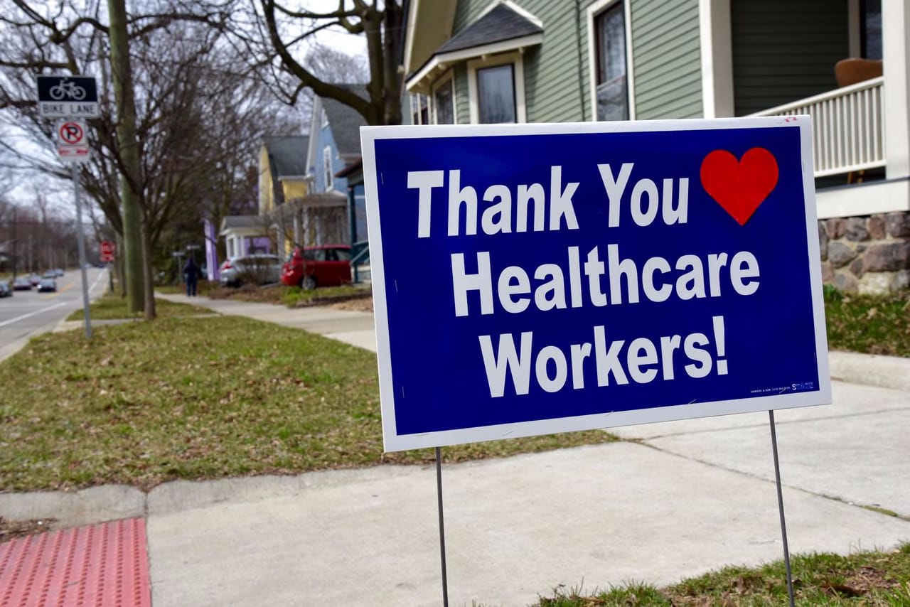 Health care worker thanks