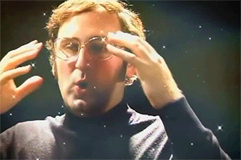 A gif of a fake Steve Jobs dude dramatically pantomiming having his mind blow with an overlay of cosmic fireworks. It goes on for a bit.