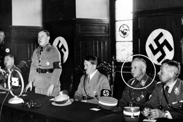 Prince Charles Edward sitting next to Hitler