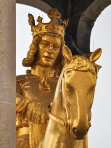 the Magdeburger Reiter, an equestrian monument traditionally regarded as a portrait of Otto I (Magdeburg, original c. 1240)