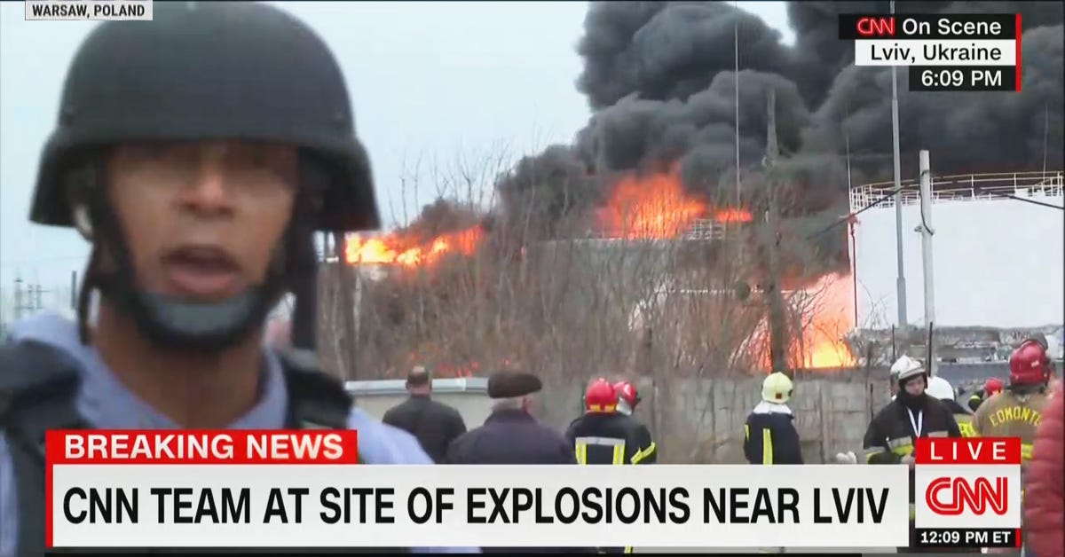 Don Lemon Reports From Site of Explosions in Lviv Ukraine