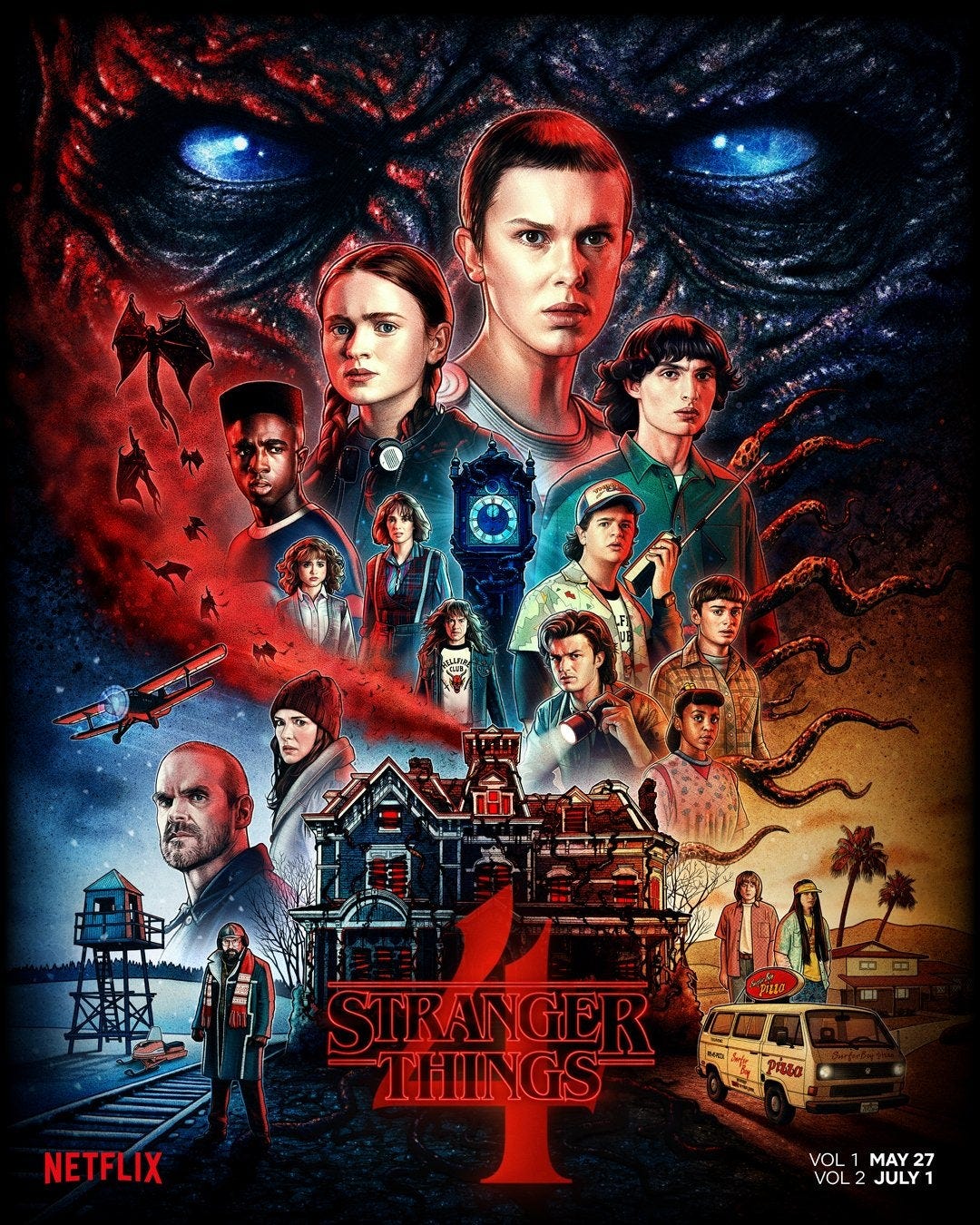 Stranger Things Season 4 Poster Features Vecna, the Creel House, and All  Your Favorite Characters - IGN