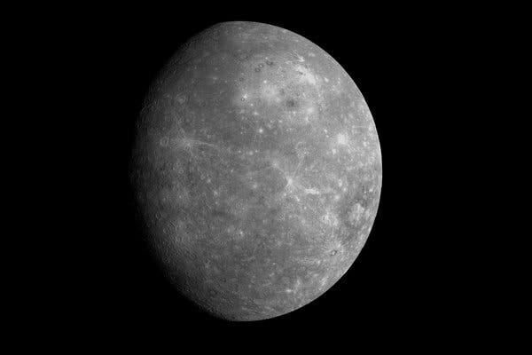 The study theorizes that the “chaotic terrain” on Mercury’s surface was formed by activity underneath the planet’s barren, scorched exterior, and not a collision.