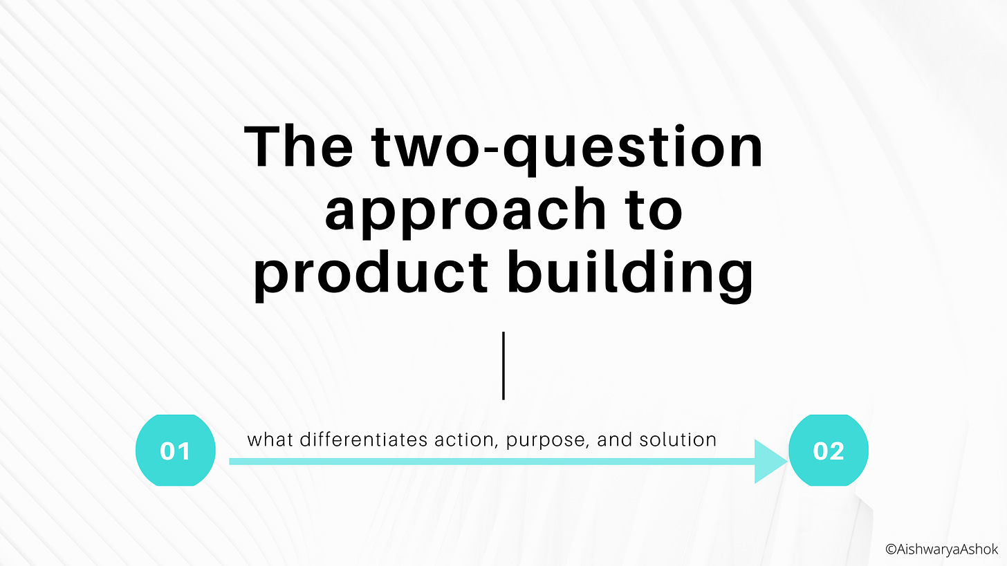 The two-question approach to product building