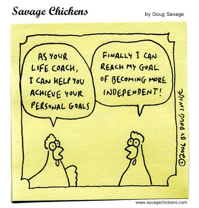 Life Coach Cartoon | Savage Chickens - Cartoons on Sticky ...