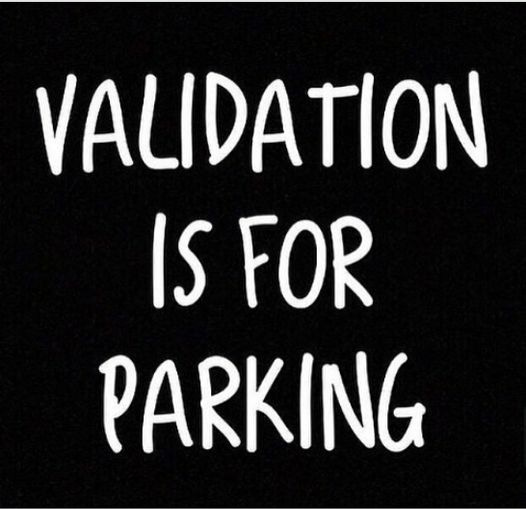 May be an image of text that says 'VALIDATION IS FOR PARKING'