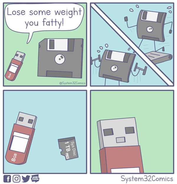 Lose Some Weight Man! - Credit: System32Comics