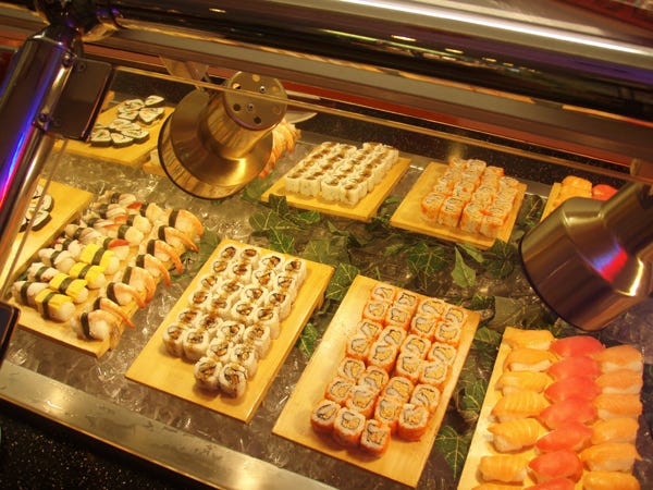 Sushi in a Chines buffet