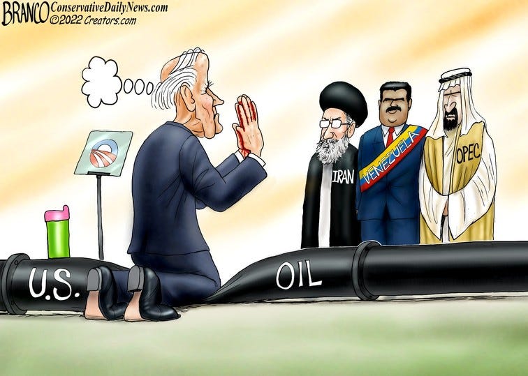 Biden begs for oil