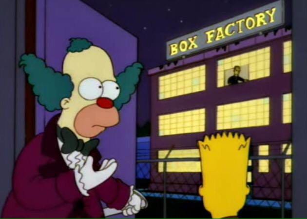 One day, you're the most important guy that ever lived. The next, you're  just some schmoe working in a box factory. : r/TheSimpsons