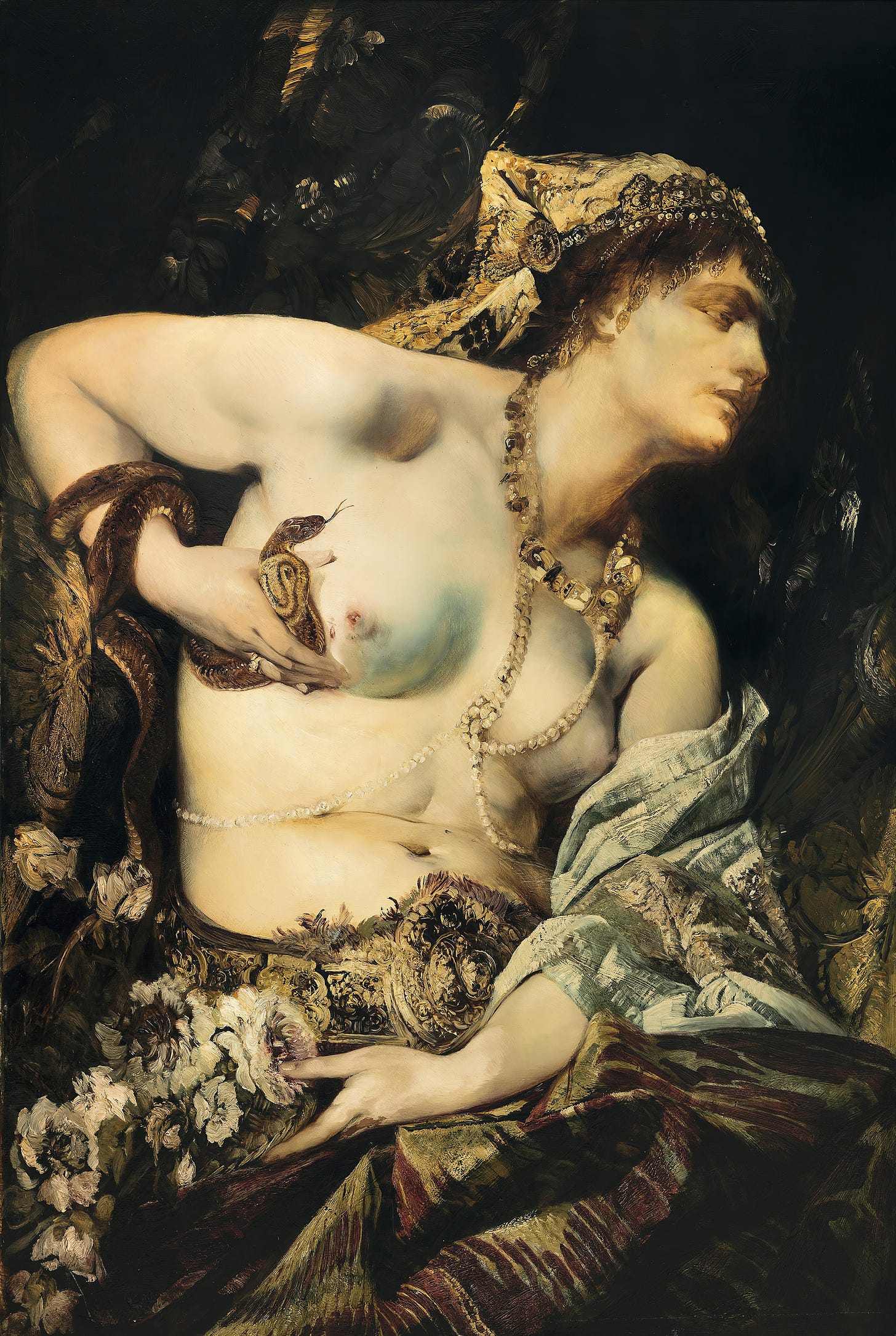 The Death Of Cleopatra (1875) by Hans Makart.