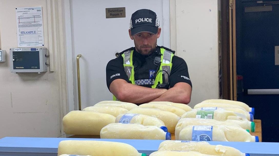 Glasgow North police said this week that two people had been arrested and charged for “numerous thefts of milk”