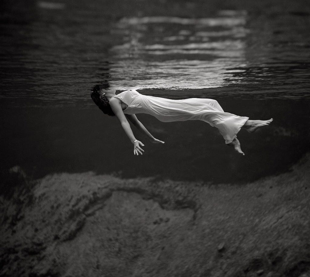 Mermaid at Weeki-Watchee, photographed by Toni Frissell for Harper's Bazaar, December 1947