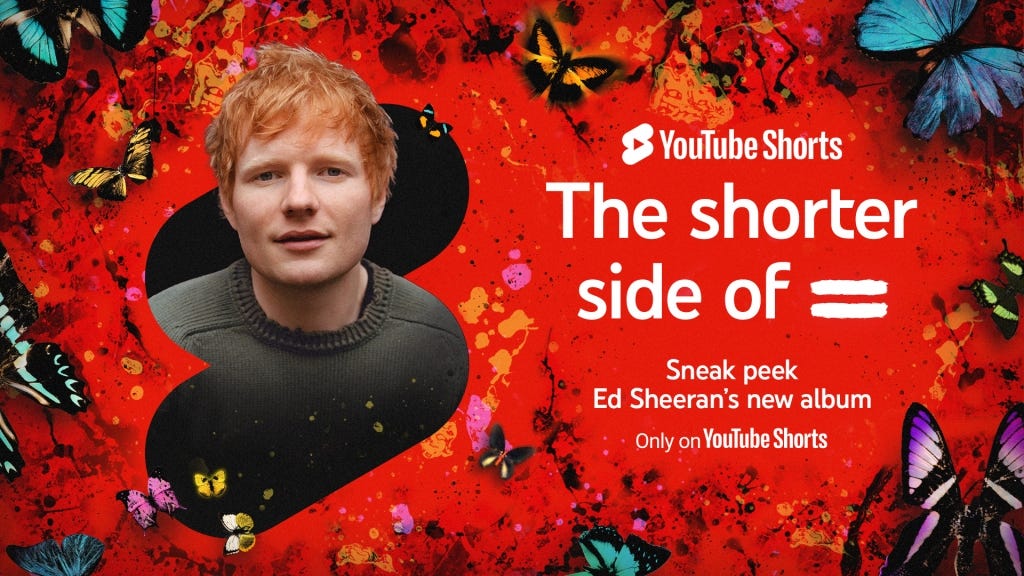 Ed Sheeran Previews Each Song on His New Album With 14 YouTube Shorts -  Variety