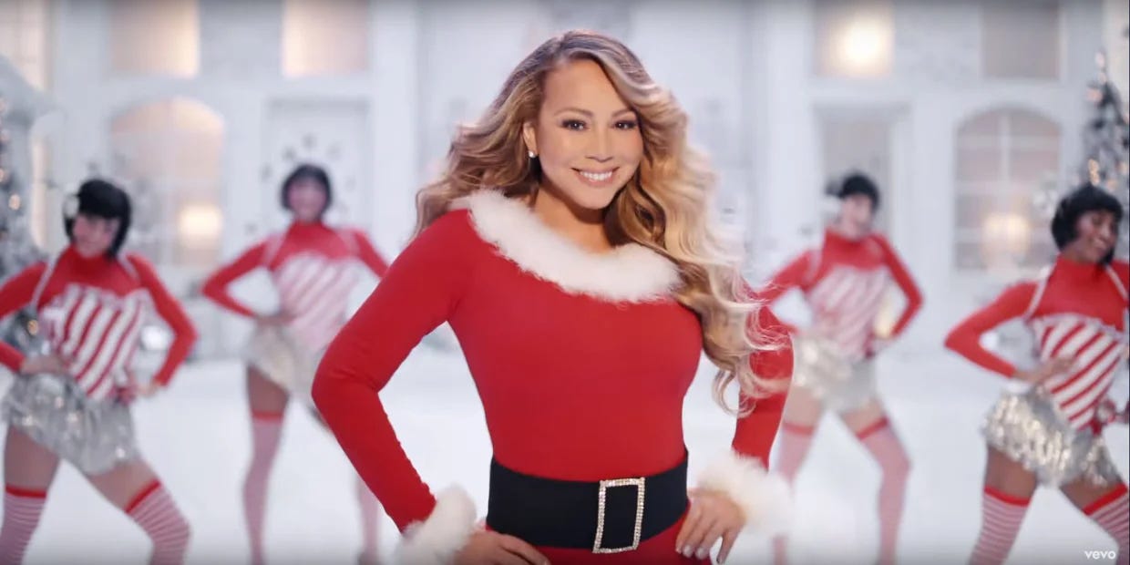 Mariah Carey, the real Mrs. Claus.