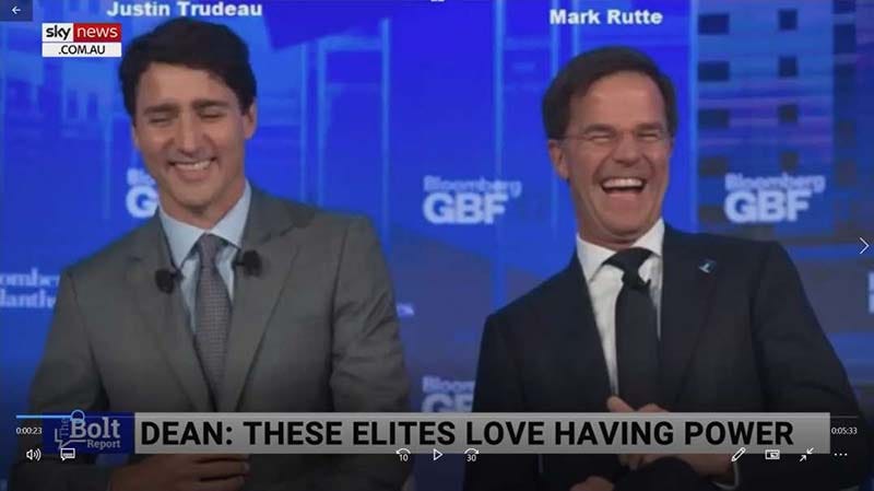 Justin Trudeau dan Mark Rutte, favorit dari Klaus Schwab (WEF).