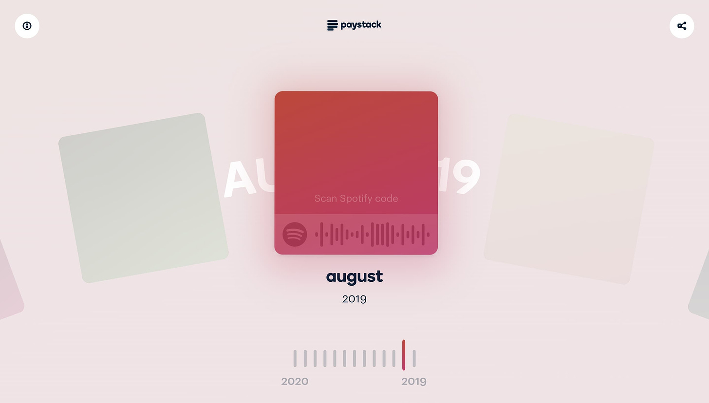 Paystack music layout