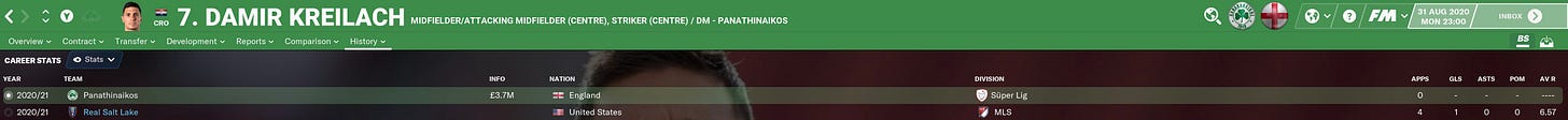 Football Manager 2021 Kreilach